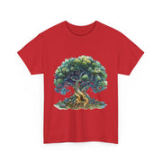 Custom T-Shirt - Nature - Inspired Unisex Heavy Cotton Tee - Majestic Tree Design by Mynameispod
