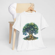 Custom T-Shirt - Nature - Inspired Unisex Heavy Cotton Tee - Majestic Tree Design by Mynameispod
