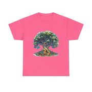 Custom T-Shirt - Nature - Inspired Unisex Heavy Cotton Tee - Majestic Tree Design by Mynameispod