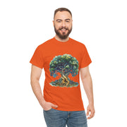 Custom T-Shirt - Nature - Inspired Unisex Heavy Cotton Tee - Majestic Tree Design by Mynameispod