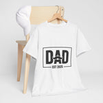 Custom T-Shirt - Personalized Dad Est 2025 Tee, Perfect Gift for Dads, Father's Day Shirt, Custom Family T-Shirt, Unisex Cotton Tee by Mynameispod