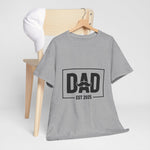 Custom T-Shirt - Personalized Dad Est 2025 Tee, Perfect Gift for Dads, Father's Day Shirt, Custom Family T-Shirt, Unisex Cotton Tee by Mynameispod