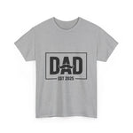 Custom T-Shirt - Personalized Dad Est 2025 Tee, Perfect Gift for Dads, Father's Day Shirt, Custom Family T-Shirt, Unisex Cotton Tee by Mynameispod