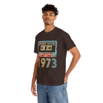 Custom T-Shirt - Retro 1973 Cassette Tee - Unisex Heavy Cotton by Mynameispod