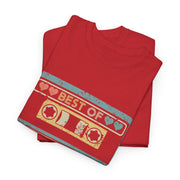 Custom T-Shirt - Retro Cassette 70s Unisex Cotton Tee by Mynameispod