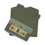 Custom T-Shirt - Retro Cassette 70s Unisex Cotton Tee by Mynameispod