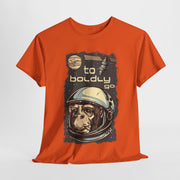 Custom T-Shirt - Retro Space Monkey: Boldly Go Adventure by Mynameispod