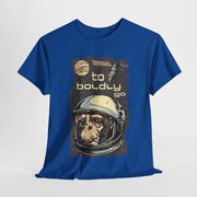 Custom T-Shirt - Retro Space Monkey: Boldly Go Adventure by Mynameispod