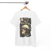 Custom T-Shirt - Retro Space Monkey: Boldly Go Adventure by Mynameispod