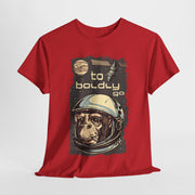 Custom T-Shirt - Retro Space Monkey: Boldly Go Adventure by Mynameispod