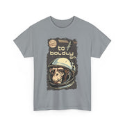 Custom T-Shirt - Retro Space Monkey: Boldly Go Adventure by Mynameispod