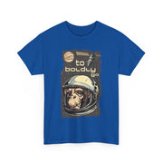 Custom T-Shirt - Retro Space Monkey: Boldly Go Adventure by Mynameispod