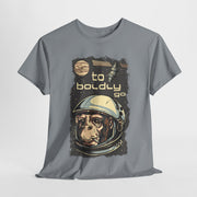 Custom T-Shirt - Retro Space Monkey: Boldly Go Adventure by Mynameispod