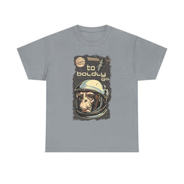Custom T-Shirt - Retro Space Monkey: Boldly Go Adventure by Mynameispod