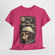 Custom T-Shirt - Retro Space Monkey: Boldly Go Adventure by Mynameispod