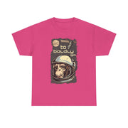 Custom T-Shirt - Retro Space Monkey: Boldly Go Adventure by Mynameispod