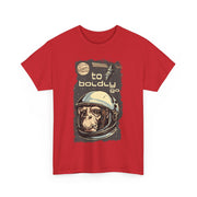 Custom T-Shirt - Retro Space Monkey: Boldly Go Adventure by Mynameispod