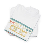 Custom T-Shirt - Retro Vibes 77 Cassette Tee - Unisex Cotton Classic by Mynameispod