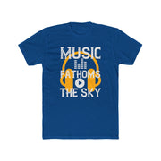 Custom T-Shirt - Skyward Harmony Unisex Cotton Crew Tee by Mynameispod