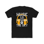 Custom T-Shirt - Skyward Harmony Unisex Cotton Crew Tee by Mynameispod