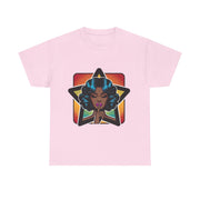 Stylish graphic tee featuring a bold design of a woman, perfect for casual wear. Custom t-shirt by My Name Is POD.