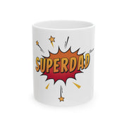 Custom Mug - Superdad Ceramic Mug - Perfect Gift for Father's Day, Birthday, or Just Because! Fun and Stylish Coffee Cup for Dads by Mynameispod