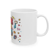 Custom Mug - Thank You Dad Ceramic Mug - Perfect Gift for Father's Day, Birthday, Thank You, Coffee Lover, Personalized Mug by Mynameispod