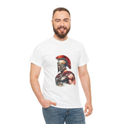 Unisex Warrior Spirit Tee with Spartan design, perfect for casual wear and historical themed apparel. My Name Is POD