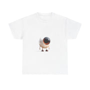 Custom T-Shirt - Whimsical Eye Graphic Unisex Heavy Cotton Tee by Mynameispod