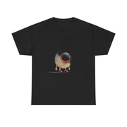 Custom T-Shirt - Whimsical Eye Graphic Unisex Heavy Cotton Tee by Mynameispod