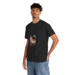 Custom T-Shirt - Whimsical Eye Graphic Unisex Heavy Cotton Tee by Mynameispod